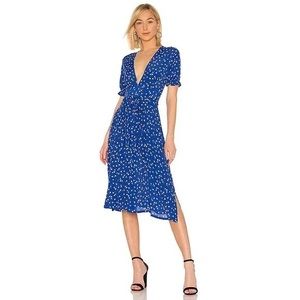 FAITHFULL THE BRAND - Farah Dress in Cobalt Betina Floral, size 4
